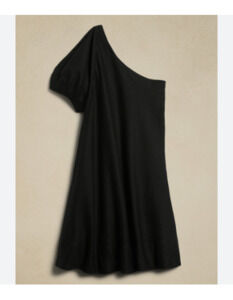 New Banana Republic Odile 100% Linen One Shoulder Dress - Size S